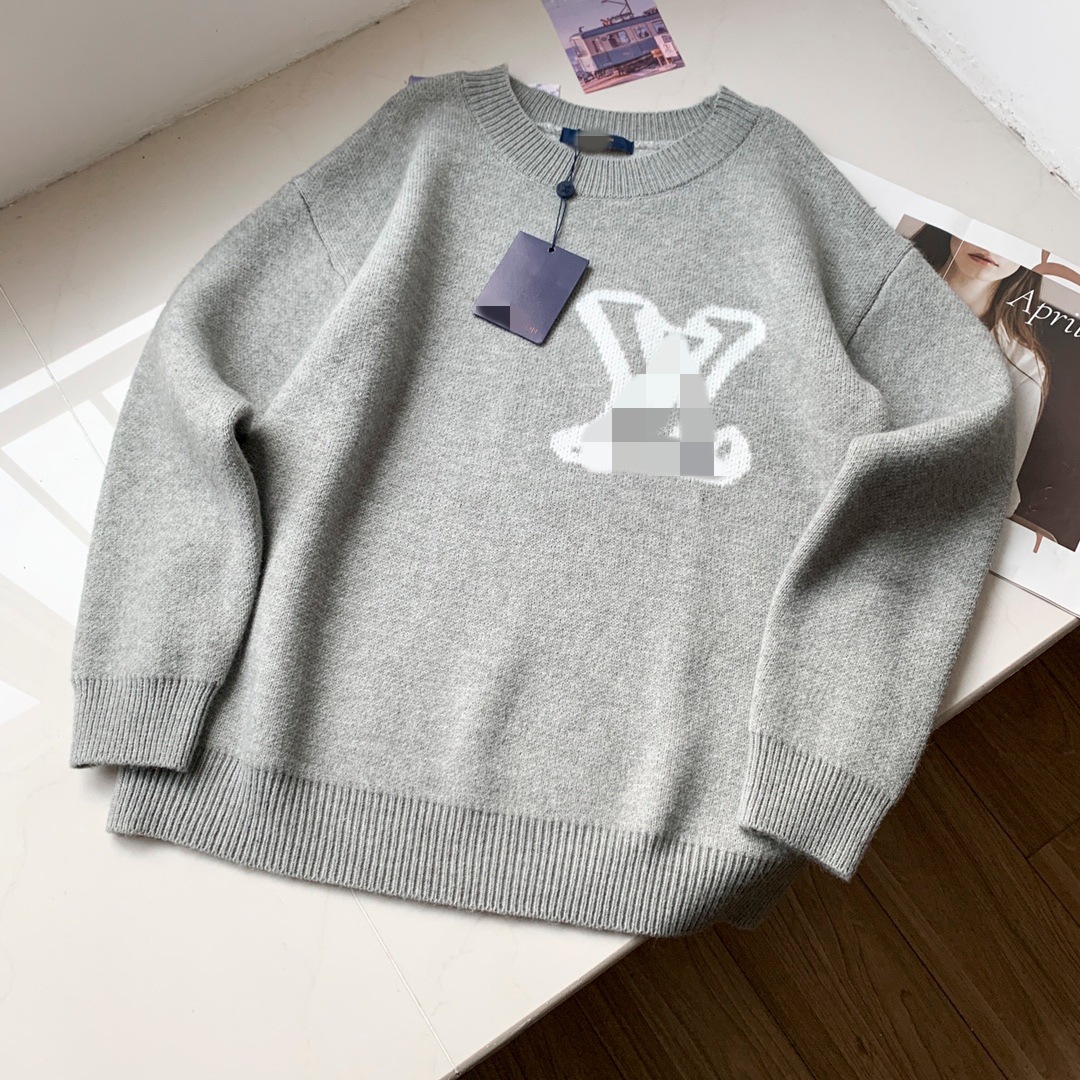"Top Correct Version" L Donkey Home Knitted Crew Neck Sweater. 25Ss Autumn/Winter Heavy Craftsmanship