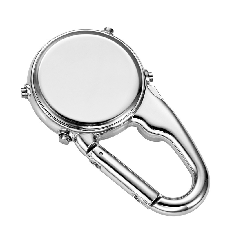 Digital Display carabiner watch luminous multi-function electronic wall watch work learning timing alarm clock compass waist watch