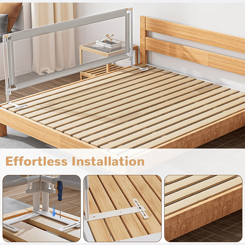 Bed Fence Baby Anti-Fall and Anti-Fall Baby Crib Guardrail Has Ce/Cpc Amazon Cross-Border Exclusive Safety Bed