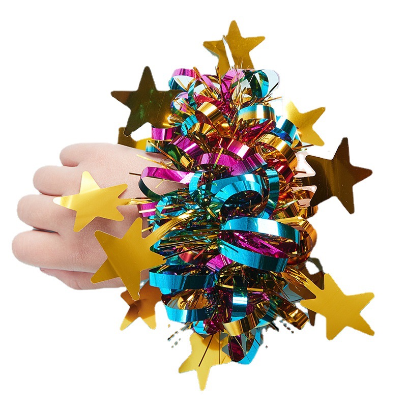 Children's Dance Hand Flower Props 61 Kindergarten Cheerleading Children's Performance Dance Stars Wrist Flower Sports Bracelet