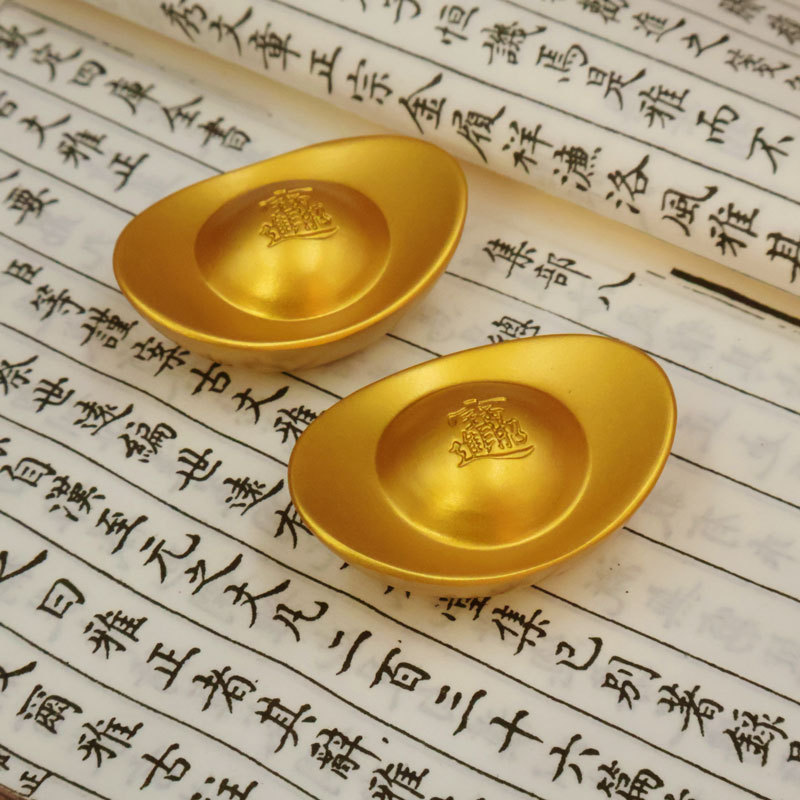 Латунный орнамент, привлекающий богатство, реквизит, сокровищница бога богатства, декор для стола, подарок на новоселье, оптовая продажа