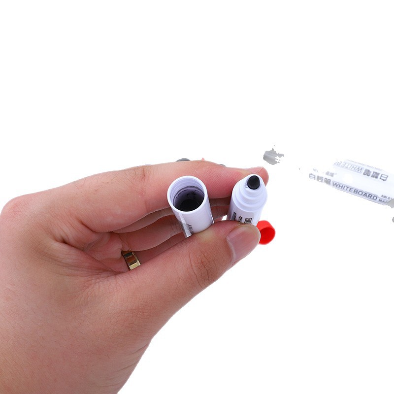 Whiteboard Pen Large Capacity Water-Based Erasable Easy to Erase Red and Blue Teacher Writing Pen Erasable Blackboard Pen Whiteboard Pen