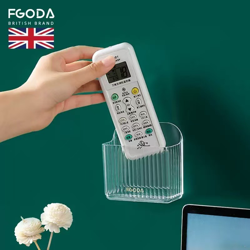 Remote Control Storage Box Mobile Phone Wall-Mounted Transparent Light Luxury Plastic Trade Thickened High-Value Home Living Room Storage Rack