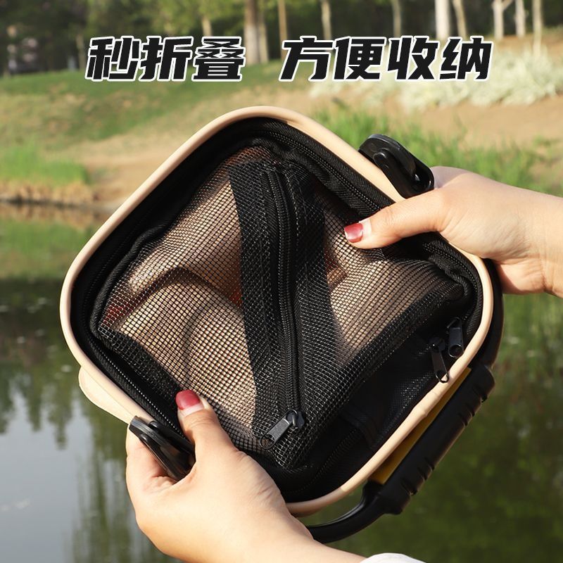 Fishing Bucket for Fishing, Portable Foldable Fish Protection Bucket, Portable Outdoor Fish Box, Live Fish Bucket