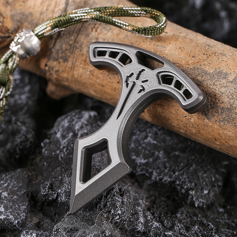 Cross-border hot sale in stock alloy finger tiger single finger field self-defense supplies mini window breaker hammer outdoor survival self-defense