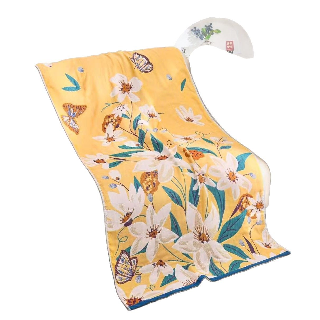 New pure cotton men's and women's household absorbent bath towel five-layer gauze super soft skin-friendly comfortable dormitory bath