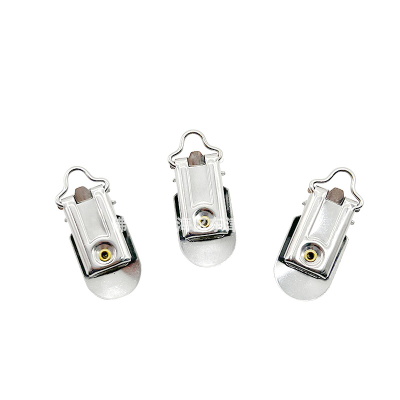 Foreign Trade Custom-Made Stainless Steel Large Plum Blossom Line Duckbill Buckle Clothing Suspenders Suspender Buckle Hanging Waist Fan Clip Buckle Clothing Accessories