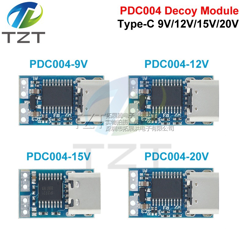 PDC004-PD decoy PD23.0 to DC DC trigger adapter QC4 charging notebook 912 1520V