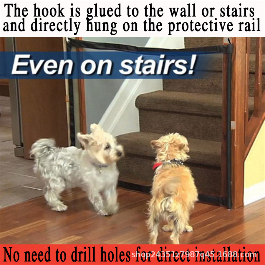 Cross-border Pet Isolation Guardrail Punch-free Cat Dog Barrier Fence Indoor and Outdoor Safety Guarding Chicken and Duck Net