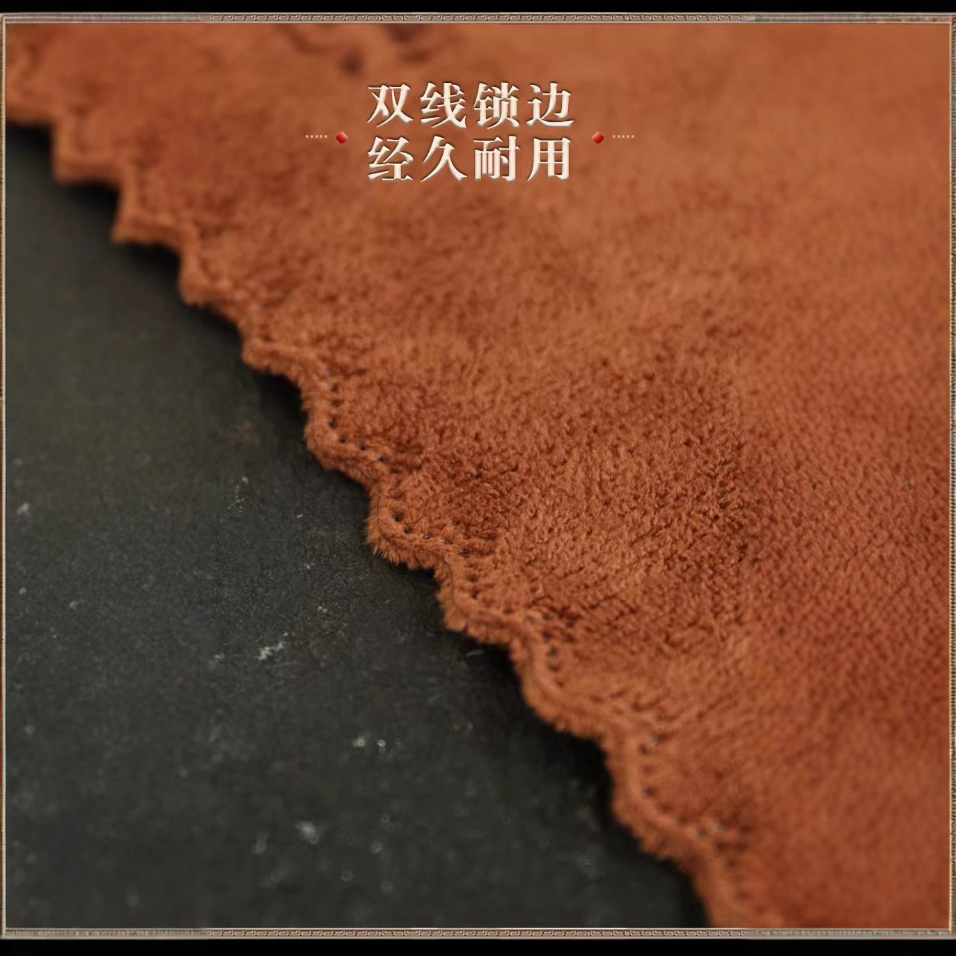 Tea towel simple Logo tea table rag thickened absorbent lint-free microfiber tea cloth tea towel wholesale