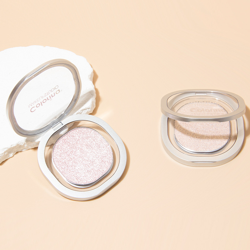 Customized Brand Logo High-Gloss Brightening Pearlescent Flash Soft Waxy Mashed Potato High-Gloss Cream Facial Stereo Cosmetics