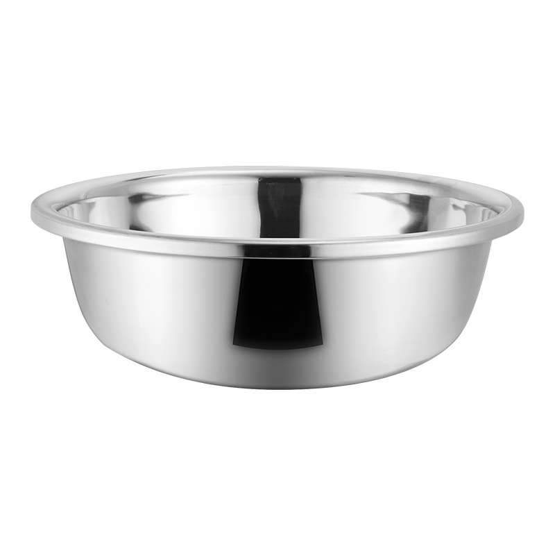 Factory wholesale gift large reverse edge basin stainless steel basin wash bowl big bucket basin Pickled Cabbage Fish Wash stainless steel basin