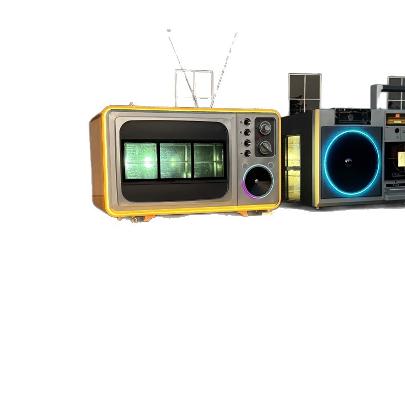 Trailer Rv Dining Car Mirror Stainless Steel American Retro Style Camping Style Outdoor Accommodation and Catering All-In-One Solution