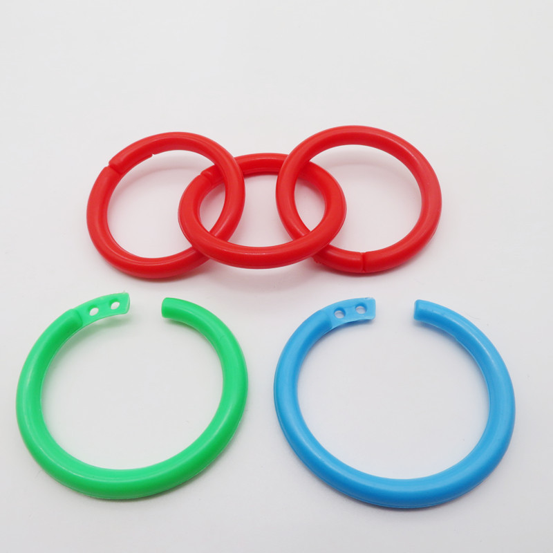 Двухкнопочное кольцо для книг, пластиковое кольцо для карточек, кольцо для документов