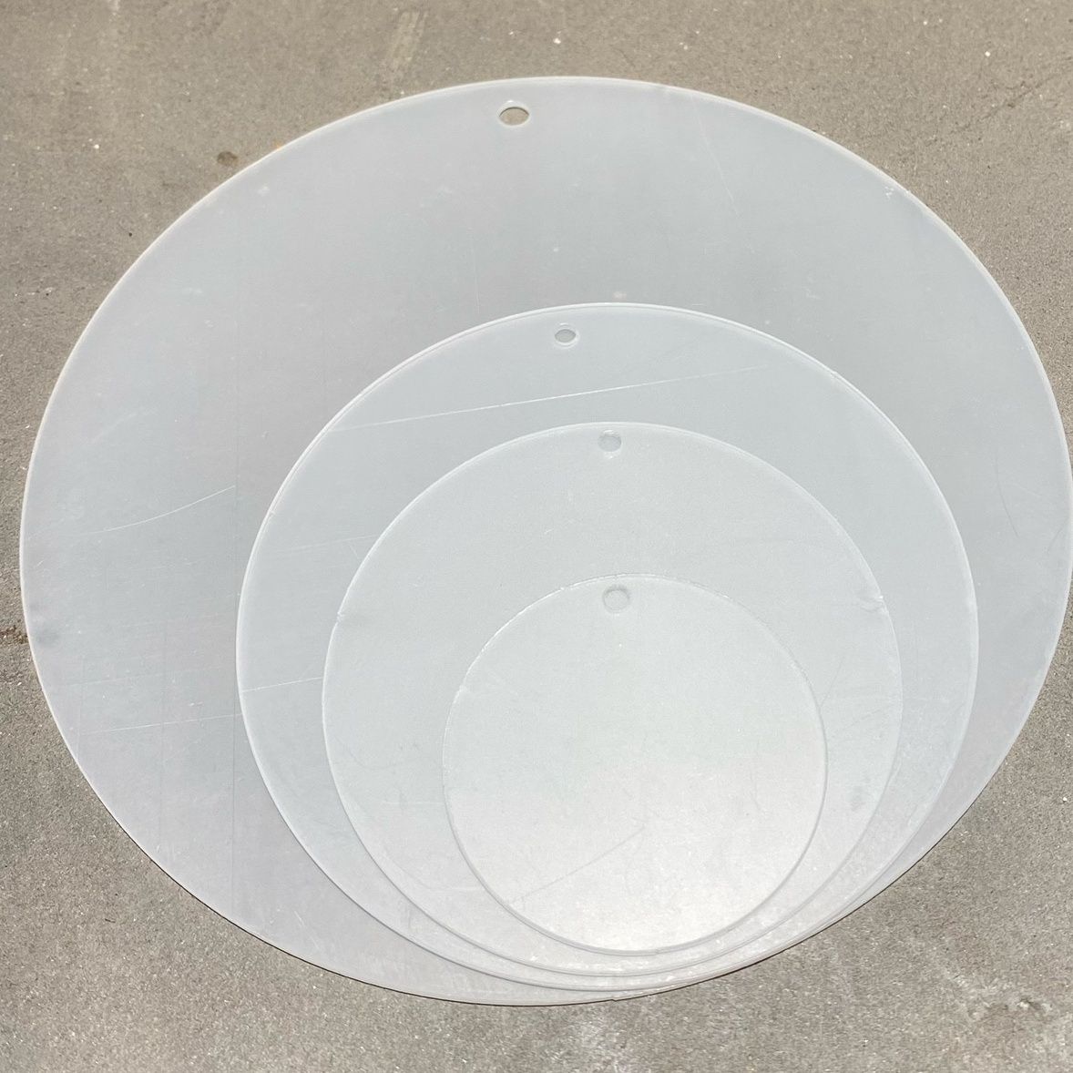 Super large goo card round transparent acrylic goo plate hand account sticker decorative painting homemade coaster ornaments big goo chuck