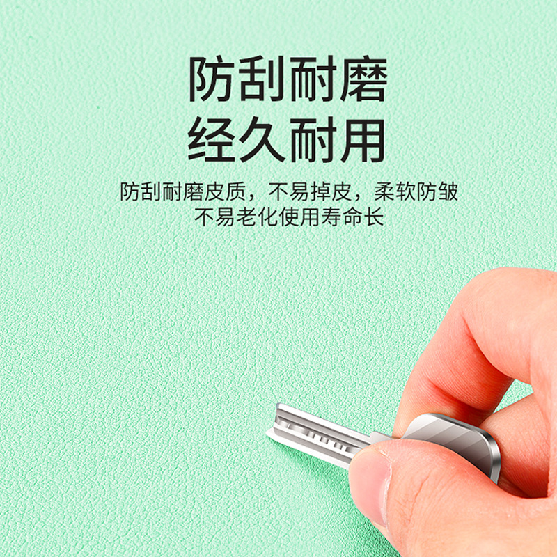 Leather Mouse Pad Advertising Mouse Pad Small Pure Color Simple Ins Office Waterproof and Anti-Fouling Can Be Customized