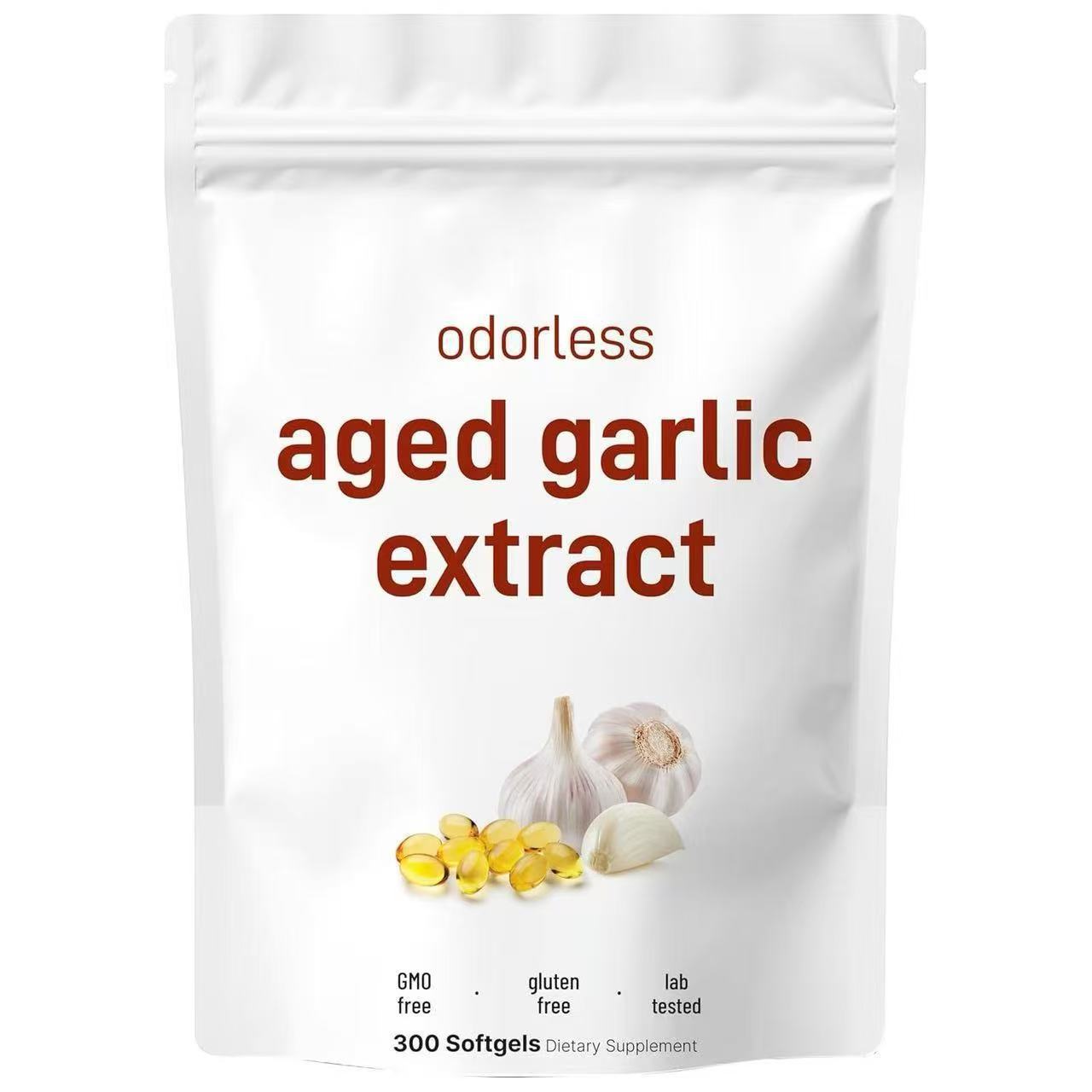 Экстракт aged garlic без запаха, мягкие капсулы, бестселлер на Amazon