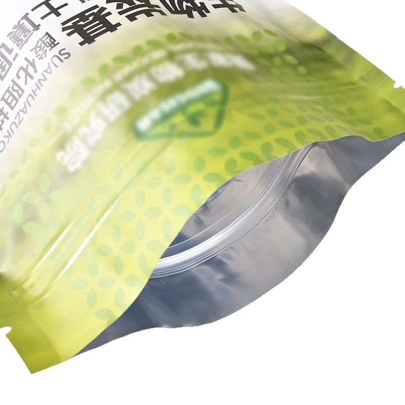 Agricultural Feed Bag Self-Standing Self-Sealing Plastic Bio-Carbon-Based Packaging Bag Coffee Bag Eight-Side Sealing Bag Logo Customization