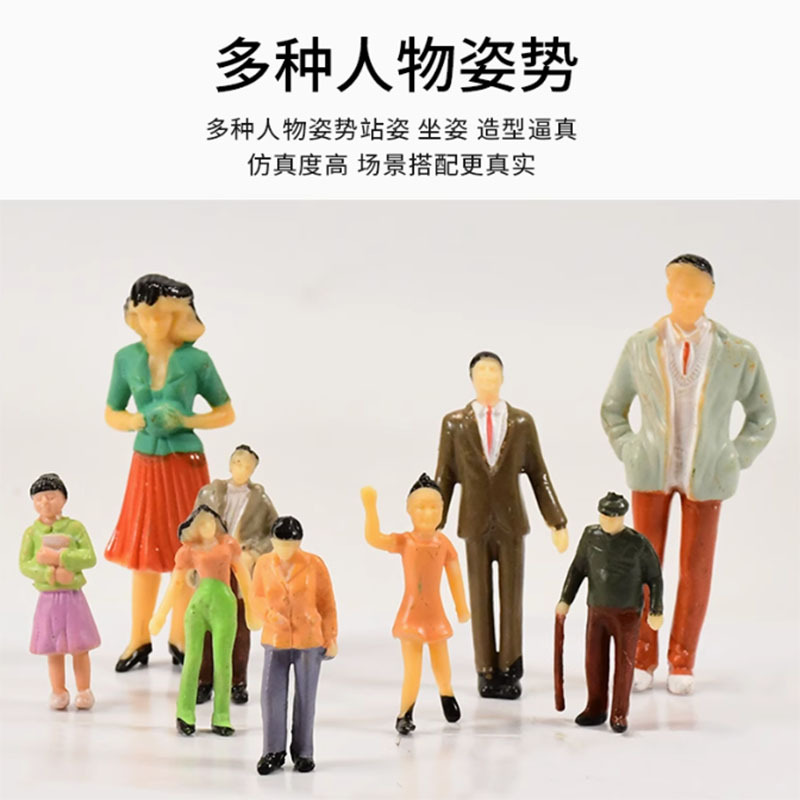 Яркая миниатюрная архитектурная сцена песчаного стола, цветные фигурки, искусственные куклы, микро-ландшафтные модели