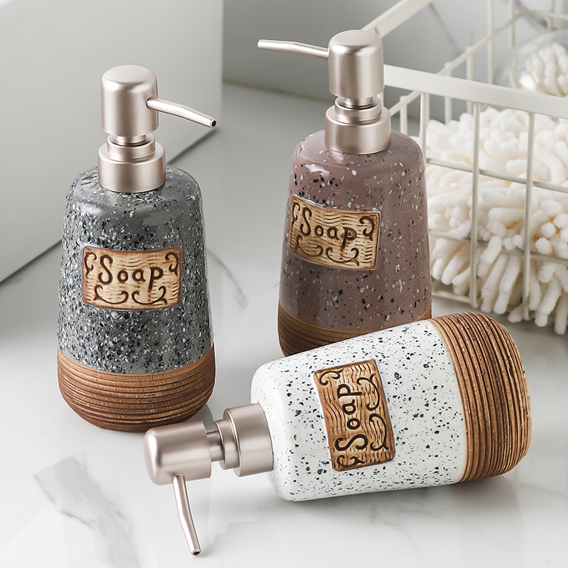 керамическая бутылка для антисептика, бутылка с нажимом, для лосьона, дозатор мыла, бутылка для шампуня, оптовая продажа Amazon