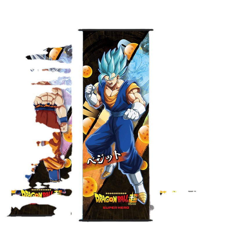 Dragon Ball Super Anime Hanging Paintings Monkey King Vegeta Flisa Scroll Anime Dragon Ball Around King Gohan Biru