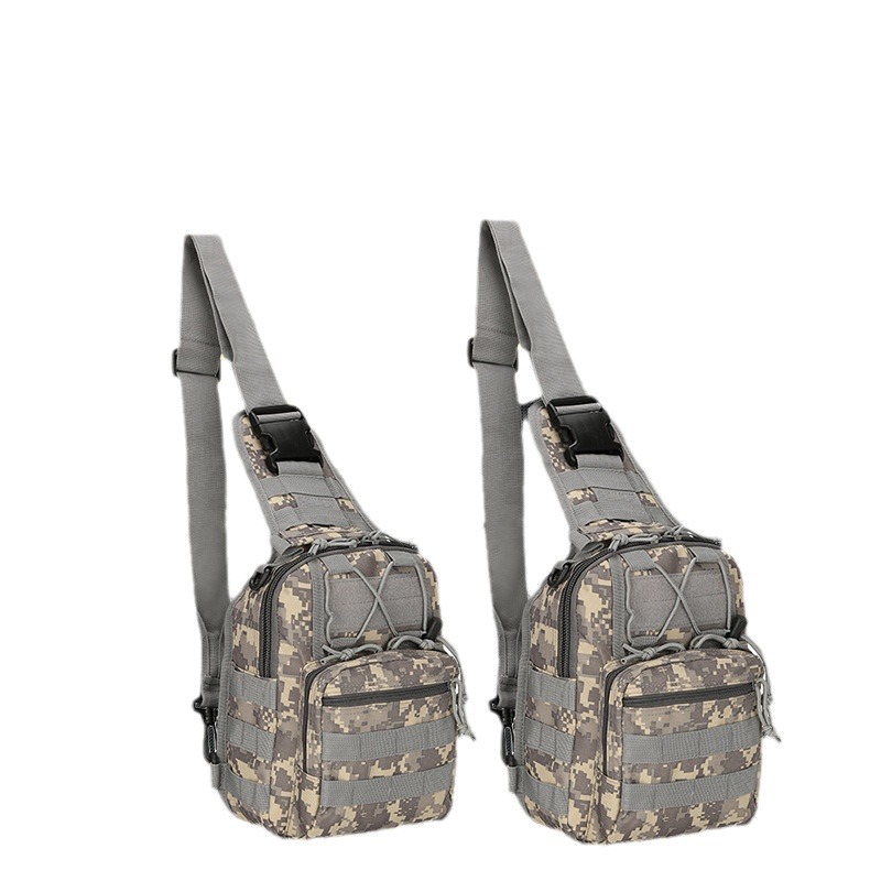 Small Chest Bag, Camouflage Outdoor Sports Cycling Bag, Single Cross-Body Small Chest Bag, Outdoor Tactical Shoulder Bag