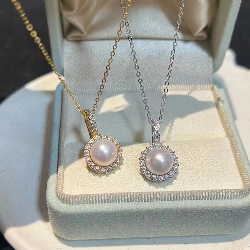 Жемчужное колье с detachable универсальной застежкой Dan peach jewelry жемчужный подвеска с высокой цветостойкостью цепочка для ключицы универсальные аксессуары