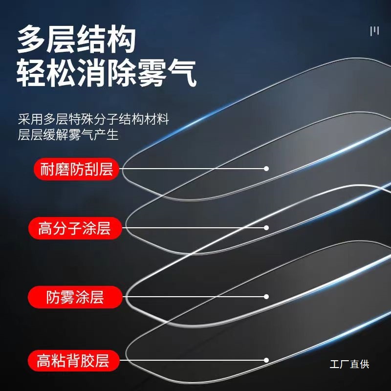 Motorcycle Helmet Film, Rainproof Film, Anti-Fog Film, Electric Vehicle Lens, Waterproof and Anti-Fogging Film, Full-Face Helmet, Half-Face Helmet Safety