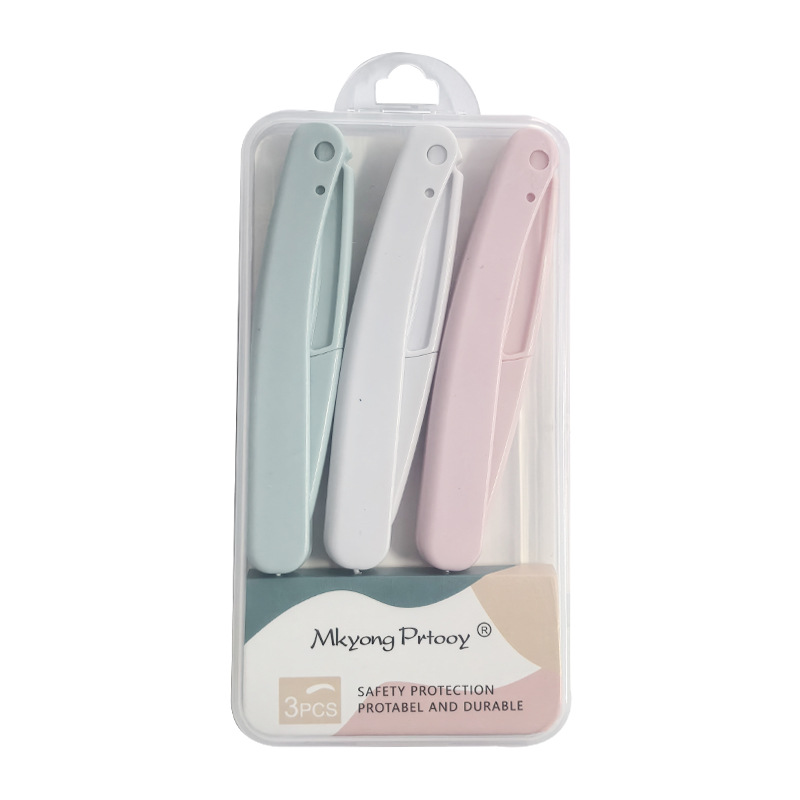 Tiktok popular portable eyebrow trimmer beginner anti-scratch replacement macro beauty salon eyebrow scraper wholesale