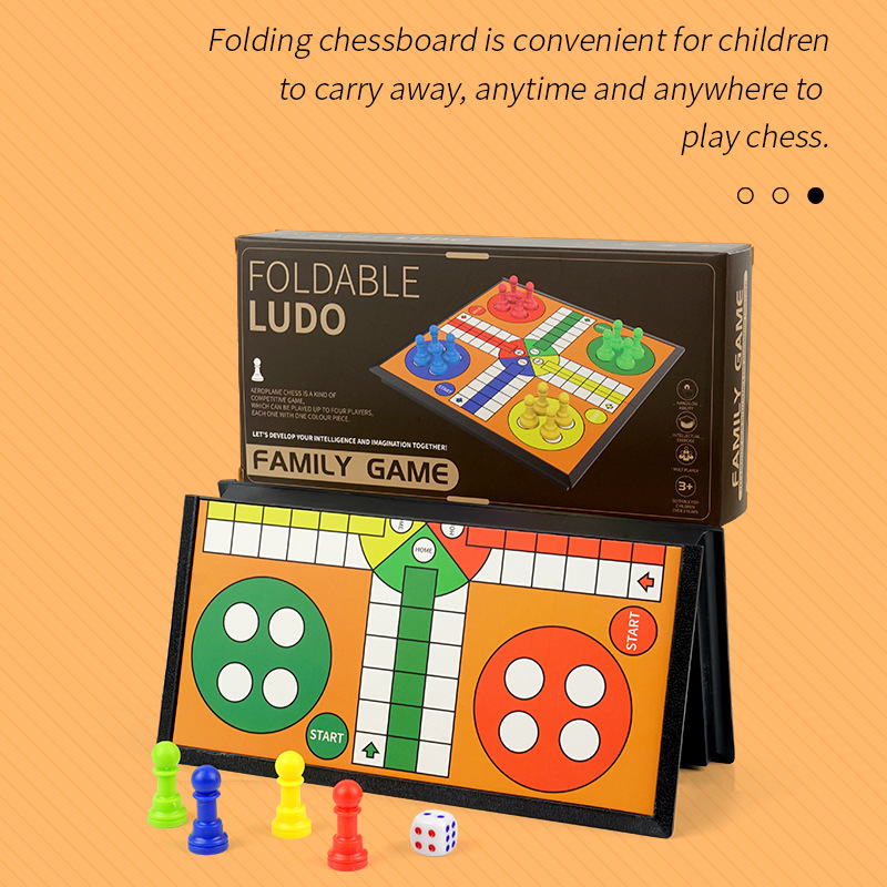 International Flying Chess Ludo Chess Backgammon Checkers Game Chess Puzzle Chess Magnetic Foldableing Cross-Border