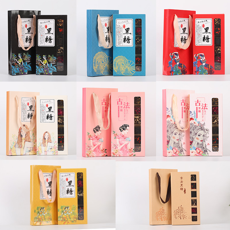 Ginger Tea Brown Sugar Cubes Wholesale Rose Brown Sugar Handmade Brown Sugar Souvenir Brown Sugar Gift Box Yunnan Ancient Brown Sugar