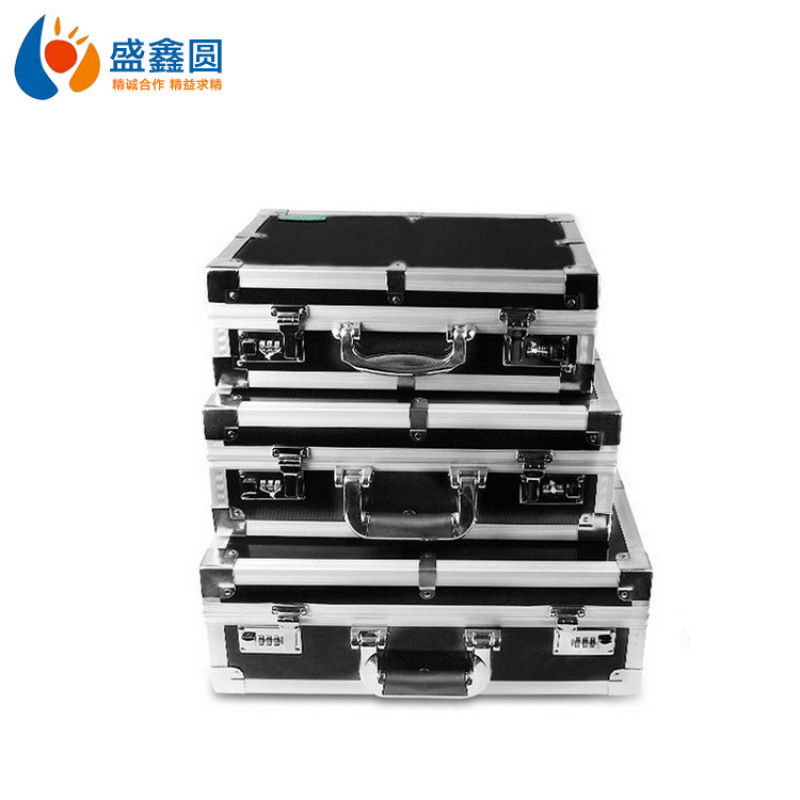 Manufacturers Supply Hardware Toolbox Aluminum Thickeneding Metal Edging Password Box 386 * 125 * 256mm