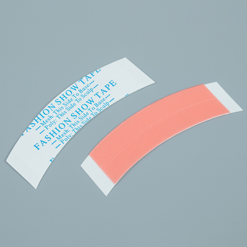 Red Double-Sided Film Waterproof and Sweat-Proof Woven Hair Replacement Wig Fixed Double-Sided Adhesive Tape Traceless High-Viscosity Wig Tape