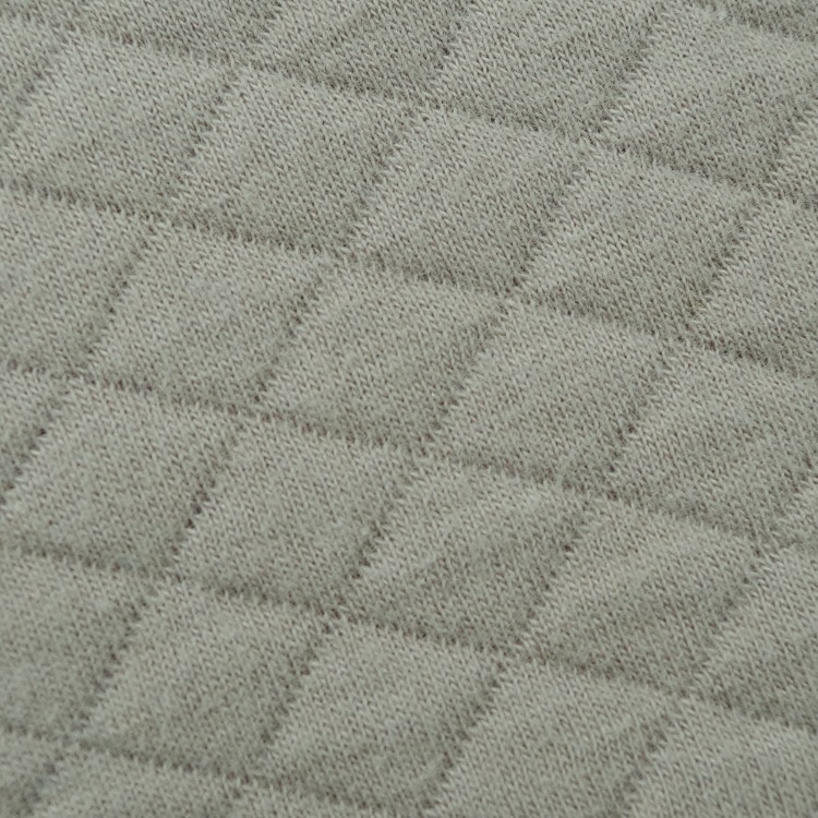 Jacquard Three-Layer Thermal Air Layer Colored Cotton Knit Fabric Direct from Manufacturer for Children's Clothing, Underwear, Diaper Pads, Water Ripple Pattern