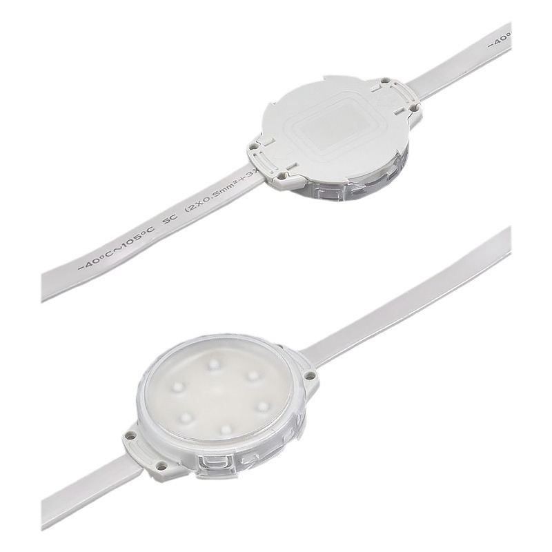 6cm Point Light Source Dmx512 Rgb Running Light Full-Color Villa Courtyard Multicolor Bulb Light Resin-Filled Light String Customization