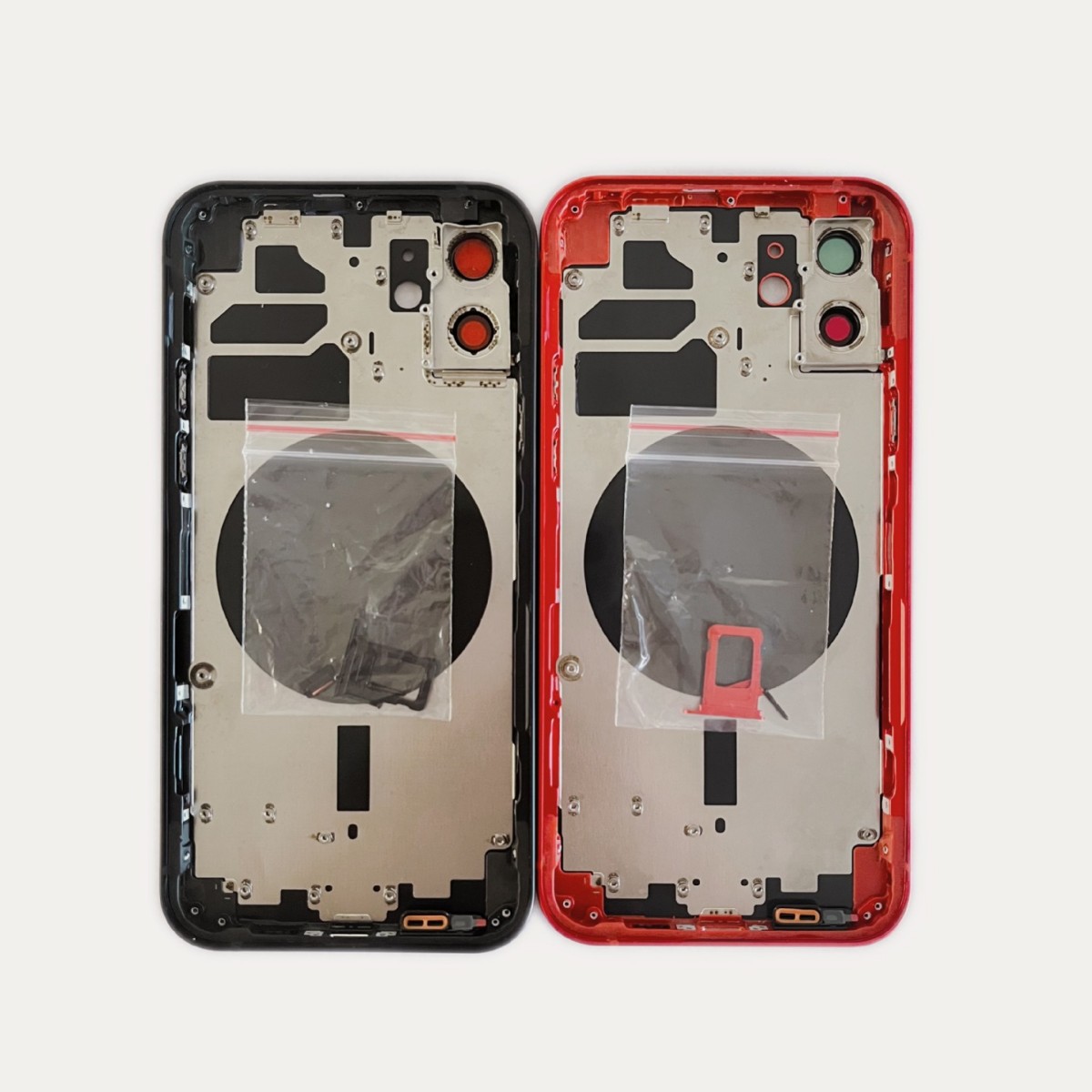 Split Glass Back Cover and Middle Frame Suitable for Apple iPhone 12 Back Case