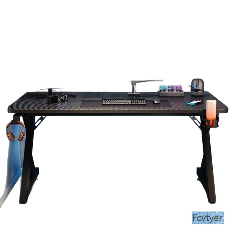 Dream Sail Gaming Desk Wooden Internet Cafe Desktop Special for Gaming Room Red Home Computer Desk Carbon Fiber Gaming Desk