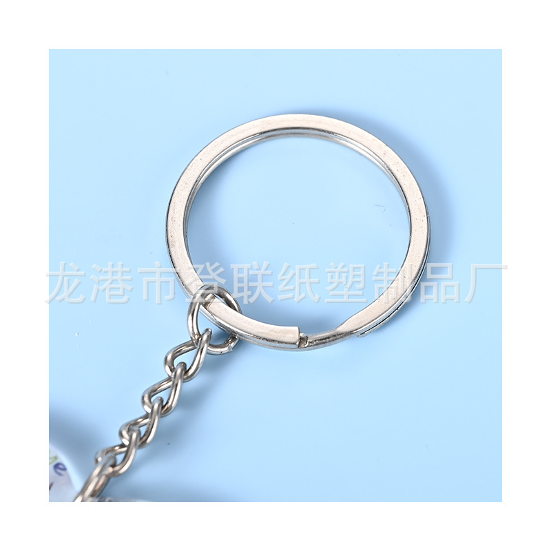 Acrylic Imitation Resin Keychain Custom-Made Thickened Heart-Shaped Resin Printed Photo Cartoon Anime Pendant Customization