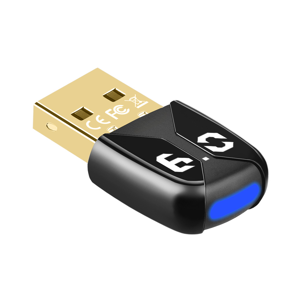 Cross-Border Bluetooth6.0 Bluetooth Adapter Computer USB Bluetooth Headset Audio Audio Connection Aac/Sbc