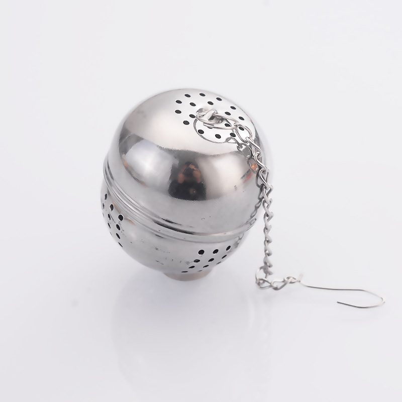 Creative multi-functional stainless steel egg-shaped seasoning ball soup stew meat tea filter net restaurant seasoning spice box