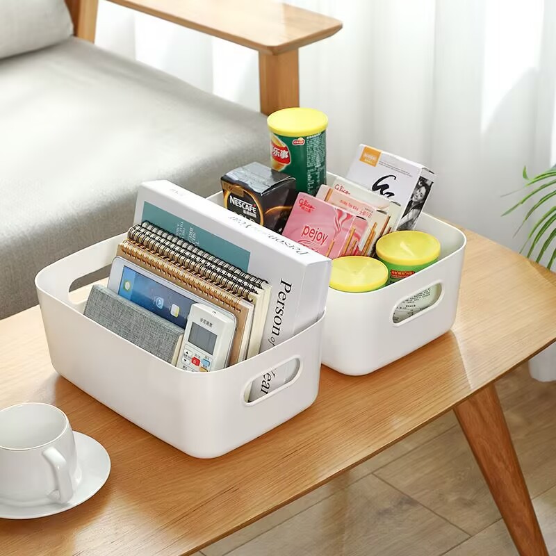 Storage Box Furniture Small Items Plastic Miscellaneous Storage Basket Dormitory Household Box Toy Seasoning Box Flash Sale Direct Supply