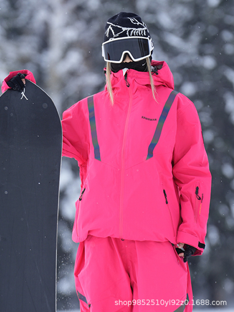 Trendy Ski Clothing for Women, Winter Single and Double Board Windproof, Waterproof, Warm Outdoor Ski Tops, Jackets and Coats for Men