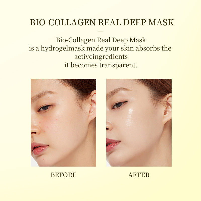 Cross-Border Bio-Collagen Bio-Collagen Facial Mask, Whitening and Translucent Split-Type Patch Face Mask