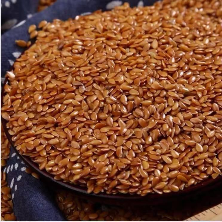 The season's new brown flaxseed oil raw and cooked in stock clean sand-free instant wholesale a large number of generation of hair