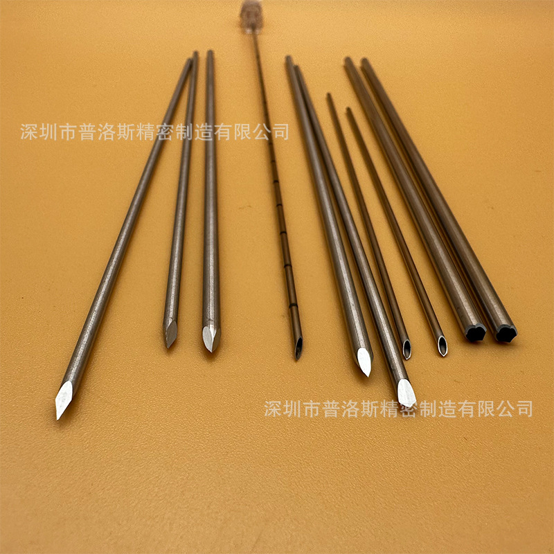 304 stainless steel solid needle triangular cone blade surface blood collection needle surgical flat knife beauty needle bevel steel needle guide needle