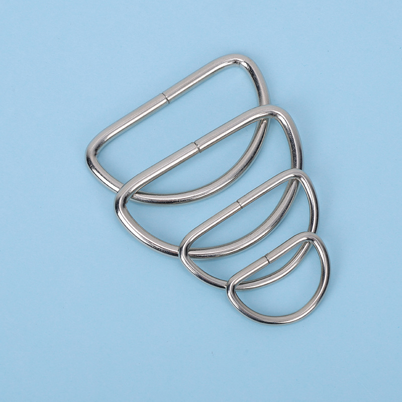 Manufacturer's Ready-Made High-Quality D-Shaped Buckle Environmentally Friendly Bag Hardware Iron Wire Semicircular D-Shaped Ring Luggage Accessories D-Shaped Buckle