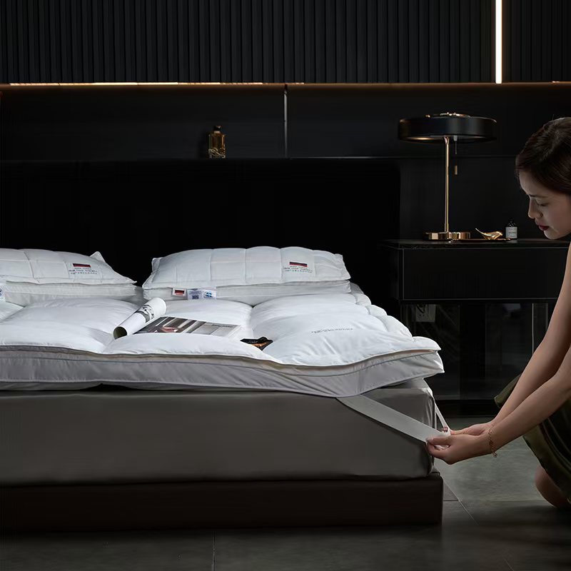 Матрас с подушкой из гусиного пера, складной татами, утолщенный, прямая продажа от производителя