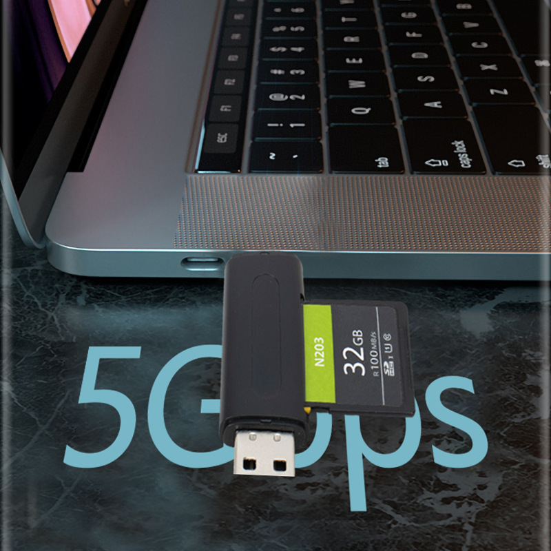 Factory private model new product Type-C/2.0USB two-in-one external TF card/SD card OTG card reader is applicable