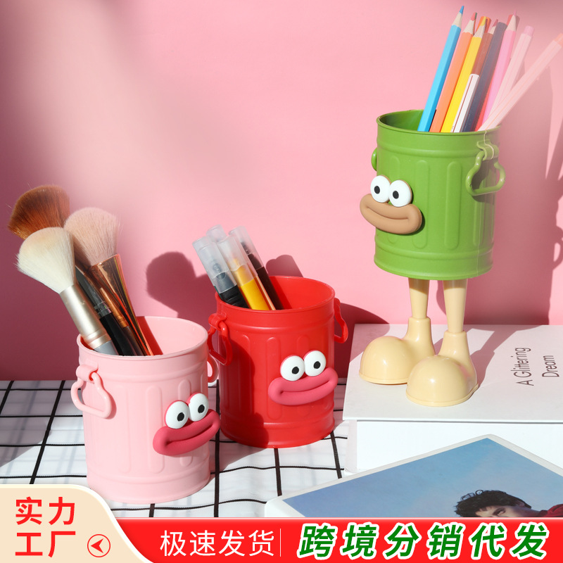 Пластиковая подставка для ручек креативная американская ретро маленькая настольная канцелярия