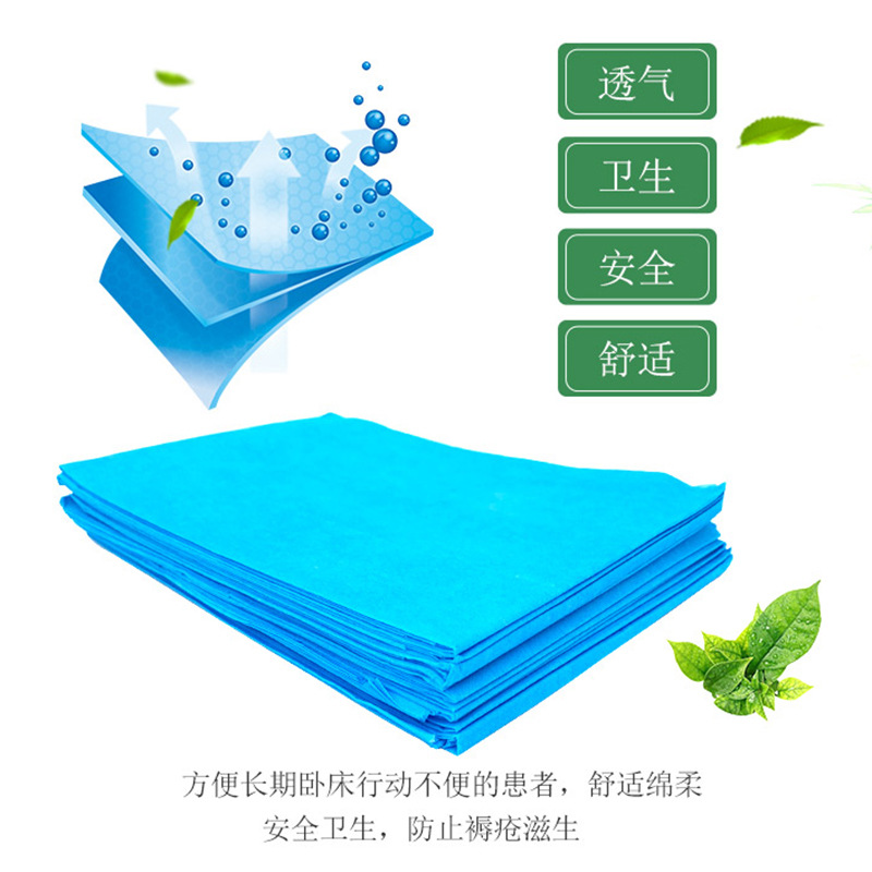 Disposable Bed Sheet for Beauty Salon Non-woven Fabric with Hole Waterproof and Oil-proof Massage Cuisine Mattress Towels Thickened Mattress Sheet